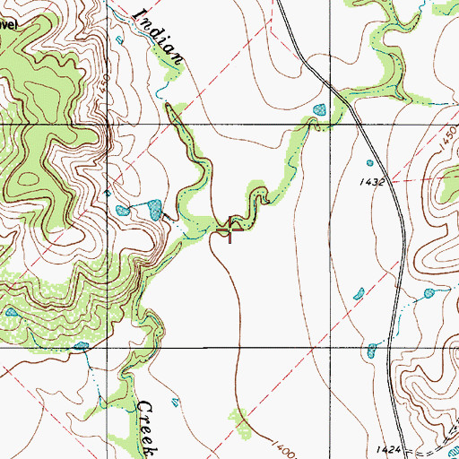 Topographic Map of Soil Conservation Service Site 1 Dam, TX