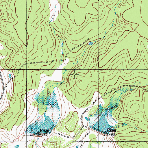 Topographic Map of Soil Conservation Service Site 3 Dam, TX
