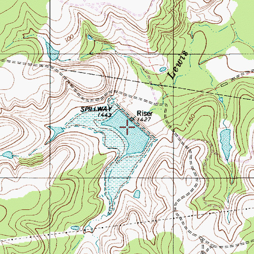 Topographic Map of Brownwood Laterals WS SCS Site Twentyfive, TX