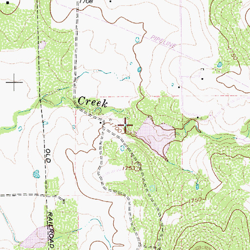 Topographic Map of Soil Conservation Service Site 32 Dam, TX