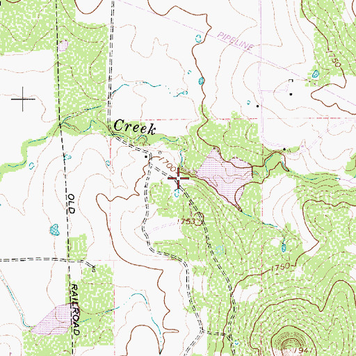 Topographic Map of Soil Conservation Service Site 32 Reservoir, TX