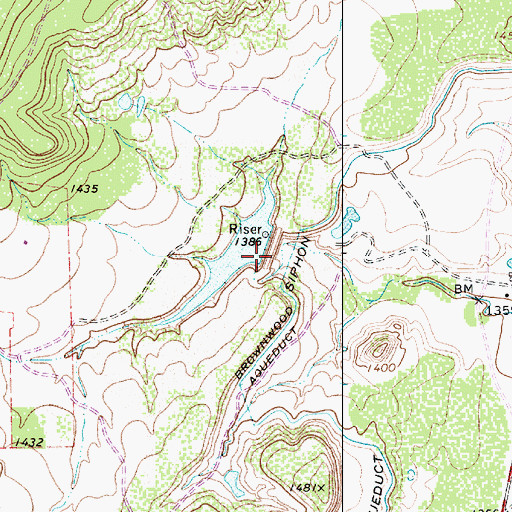 Topographic Map of Soil Conservation Service Site 8 Dam, TX