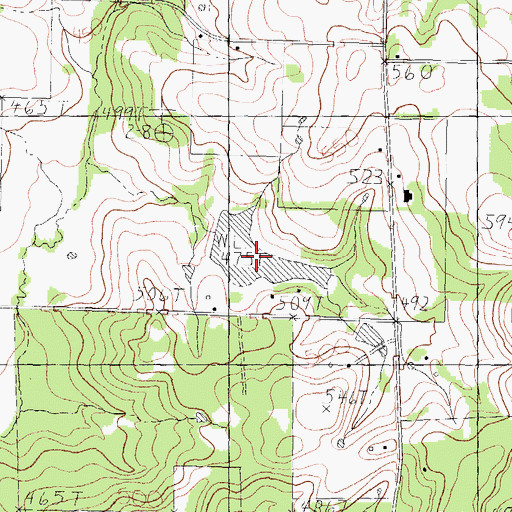 Topographic Map of Smart Lake, TX