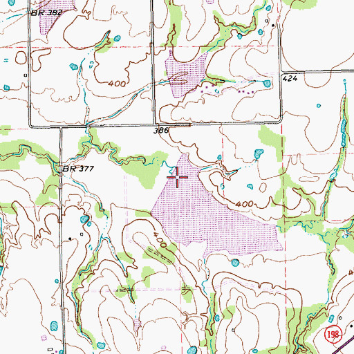 Topographic Map of Soil Conservation Service Site 140 Reservoir, TX