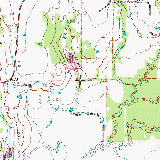Topographic Map of Soil Conservation Service Site 130a Reservoir, TX