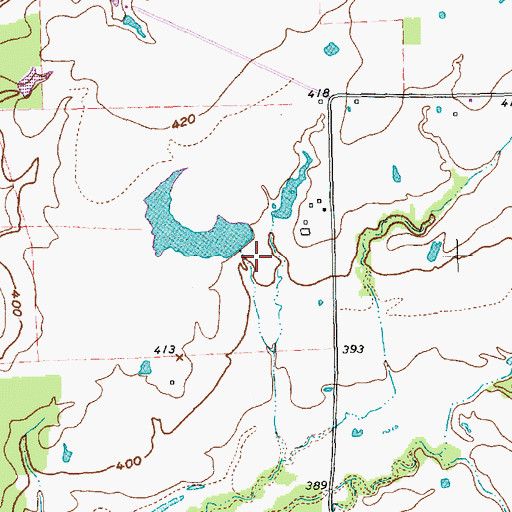 Topographic Map of Bobbitt Lake, TX