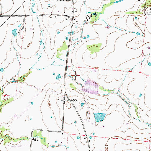 Topographic Map of Soil Conservation Service Site 124 Dam, TX