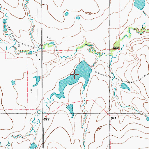 Topographic Map of Parker Lake Number 1, TX