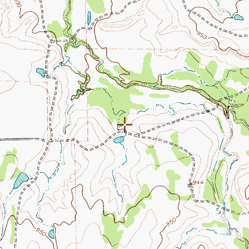 Topographic Map of Hapgood Lake Dam, TX
