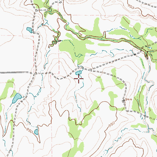 Topographic Map of Hapgood Lake, TX