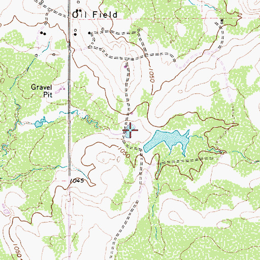 Topographic Map of Scaling Lake, TX