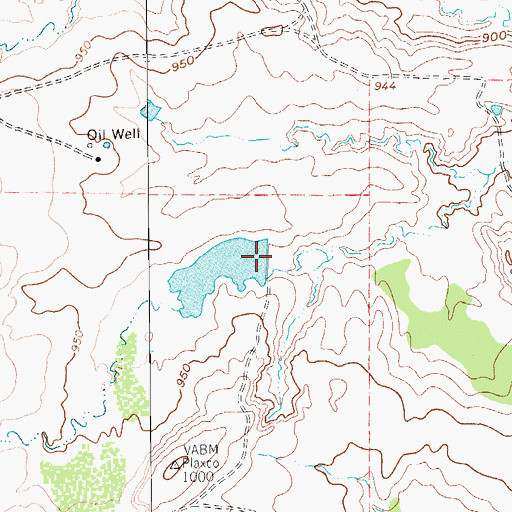 Topographic Map of Plaxco Lake Dam, TX