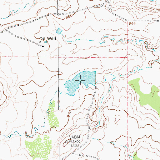 Topographic Map of Plaxco Lake, TX