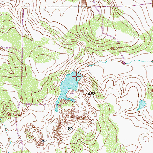 Topographic Map of B and P Lake Number 2 Dam, TX