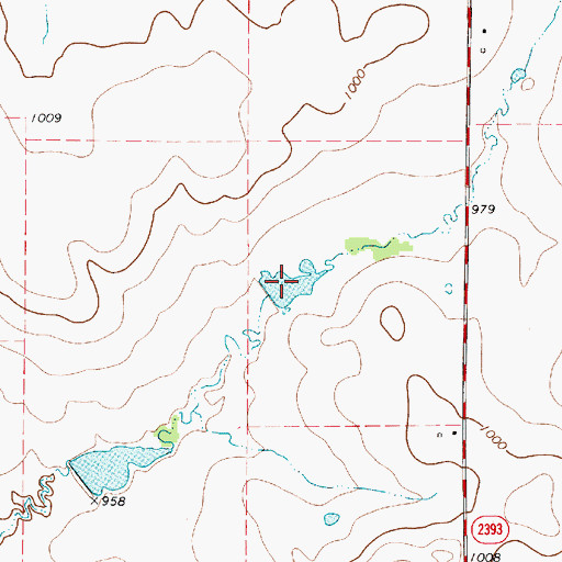 Topographic Map of Dowdy Lake Number 1, TX