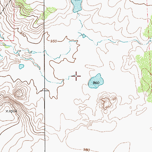 Topographic Map of Krottinger Lake Dam, TX