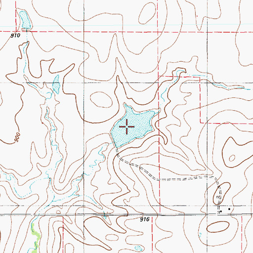 Topographic Map of Maddox Lake, TX