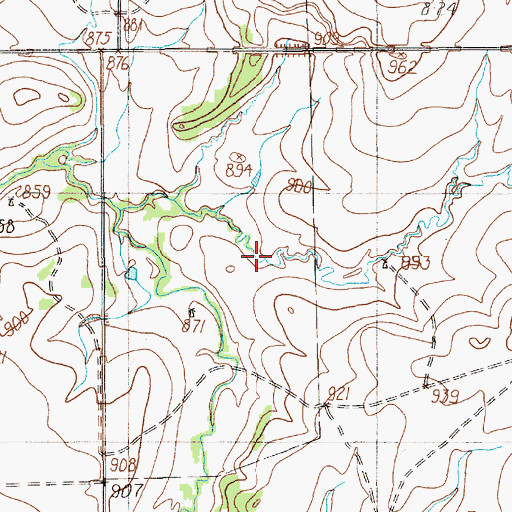 Topographic Map of Edwards Lake Number 1, TX