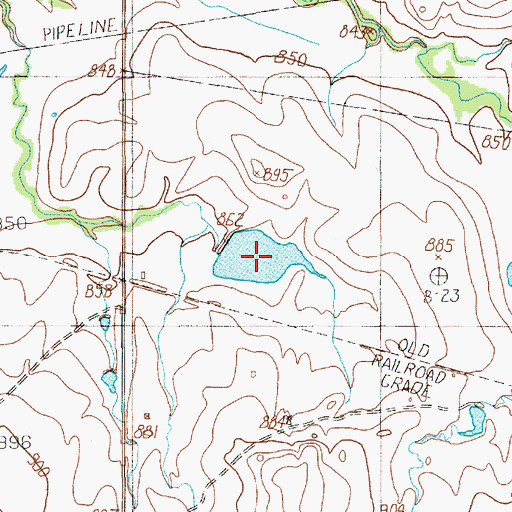 Topographic Map of Edwards Lake Number 4, TX