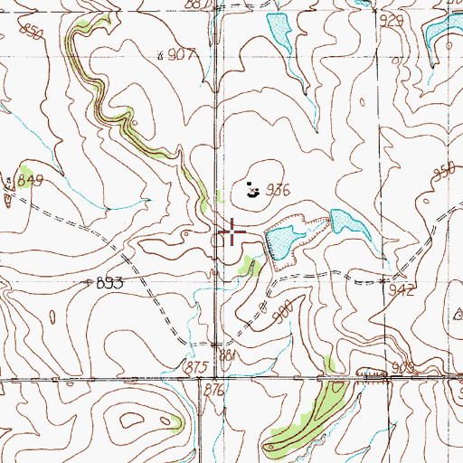 Topographic Map of Edwards Lake Number 5, TX