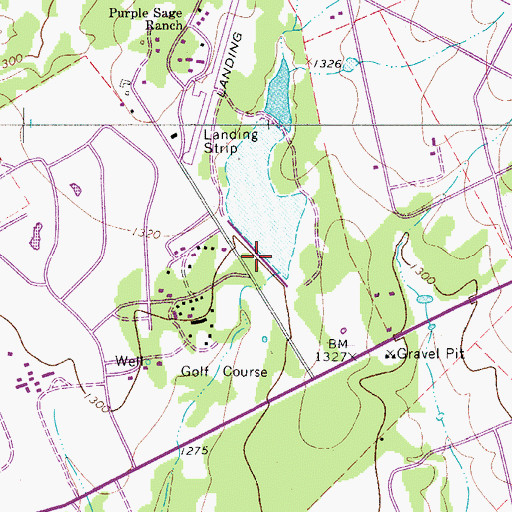 Topographic Map of Conoco Lake Dam Number 1, TX