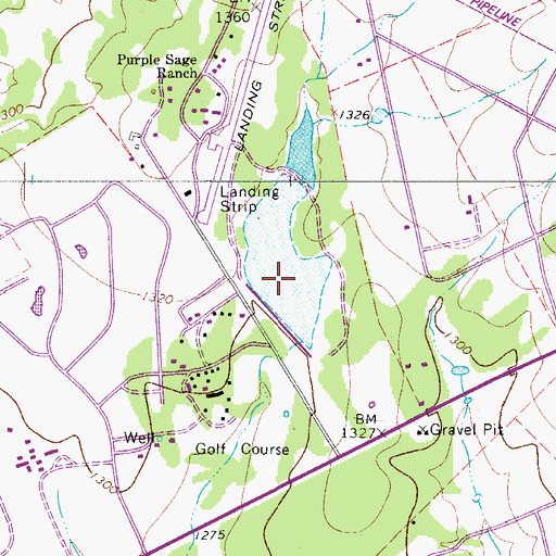 Topographic Map of Conoco Lake Number 1, TX