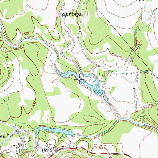 Topographic Map of McClennahan Lake 1, TX