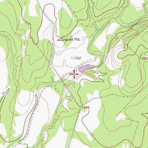 Topographic Map of Berry Lake, TX