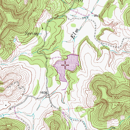 Topographic Map of Gallant Lake, TX