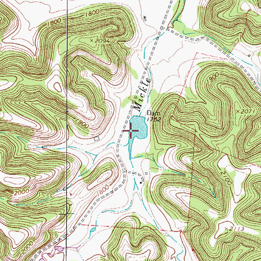 Topographic Map of Thompson Lake, TX