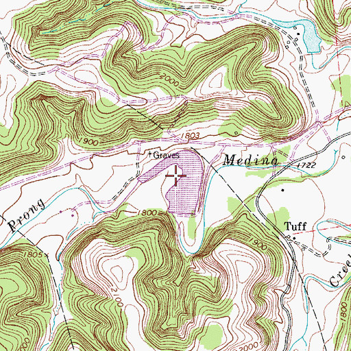 Topographic Map of Tatum Lake, TX
