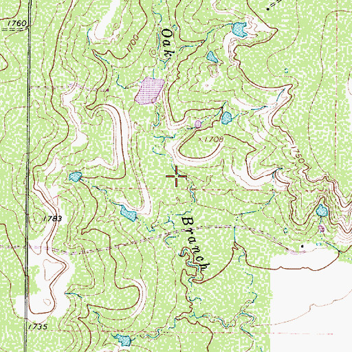 Topographic Map of Soil Conservation Service Site 23 Dam, TX