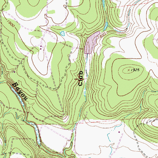 Topographic Map of Soil Conservation Service Site 9 Dam, TX