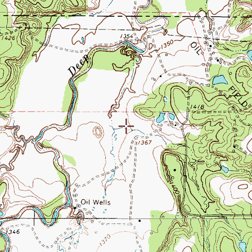 Topographic Map of Wylie Lake, TX