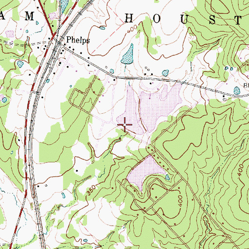 Topographic Map of Watson West Dam, TX