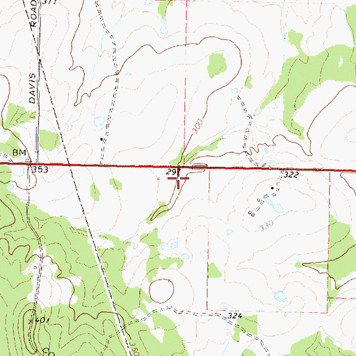 Topographic Map of Hendricks Lake Dam, TX