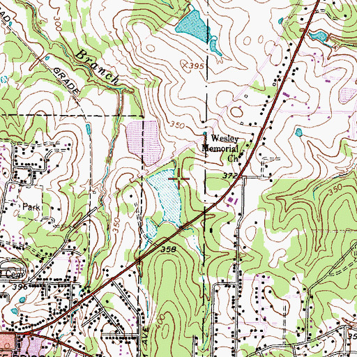 Topographic Map of King Lake, TX