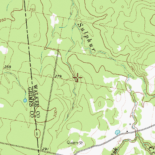 Topographic Map of Murff Lake Dam, TX