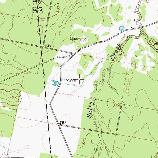 Topographic Map of Romano Lake, TX
