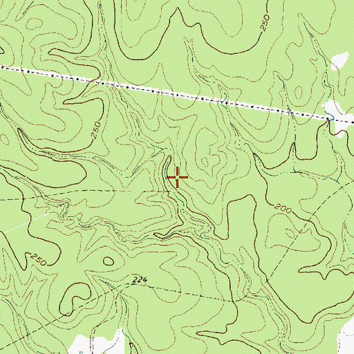 Topographic Map of Gibbs Brothers Lake Dam, TX