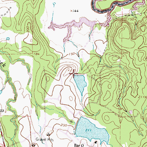 Topographic Map of Lake Palomas Dam, TX