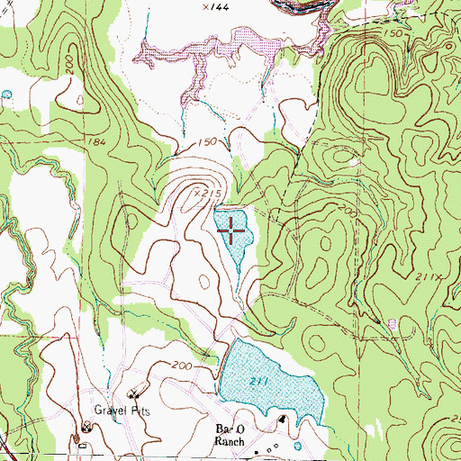Topographic Map of Lake Palomas, TX