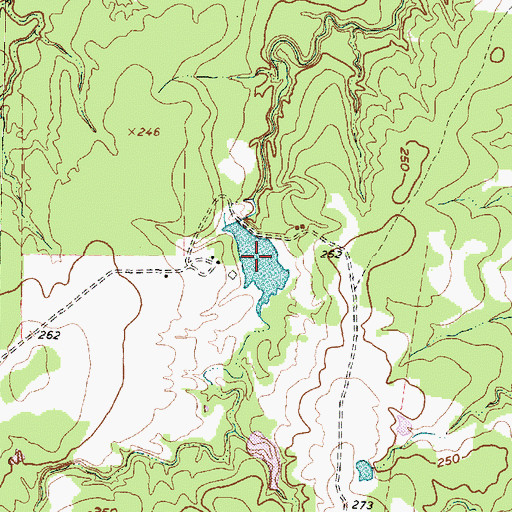 Topographic Map of Jameson Lake, TX