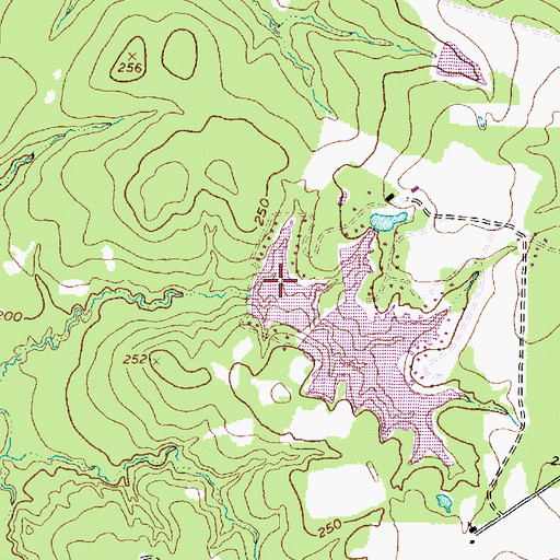 Topographic Map of Styles Lake 1, TX