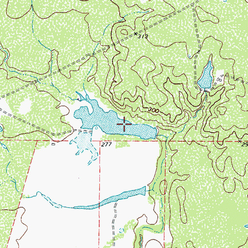 Topographic Map of Wheeler Lake Number 2, TX