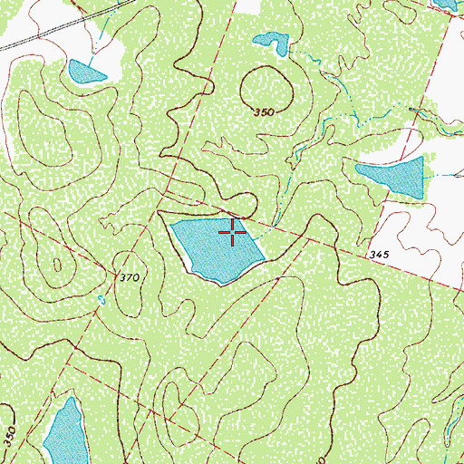 Topographic Map of Kuykendall Lake Dam, TX