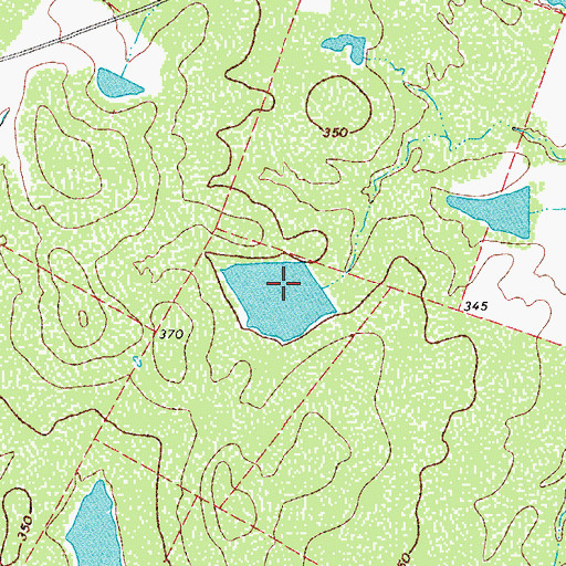 Topographic Map of Kuykendall Lake, TX
