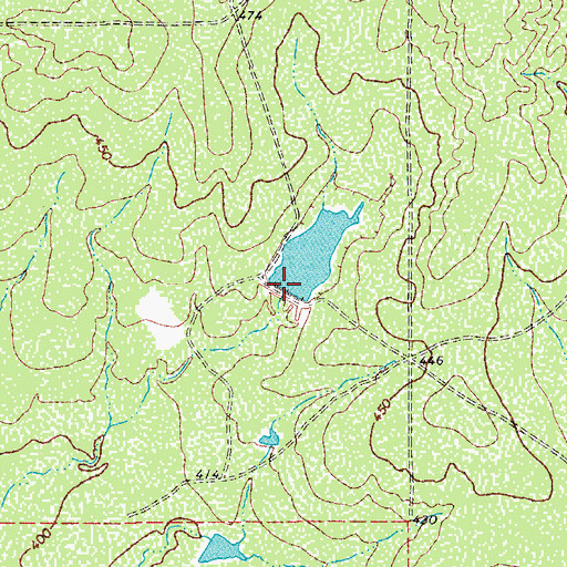Topographic Map of Beckman Lake Number 2 Dam, TX