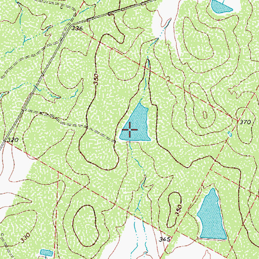 Topographic Map of A R Kuykendall Lake, TX