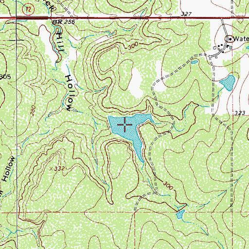 Topographic Map of Bracken Ranch Lake, TX